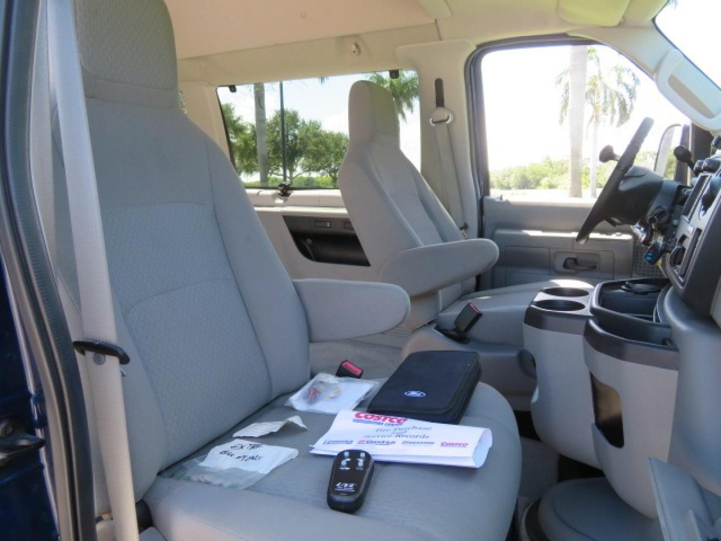 2011 Dark Blue /Gray Ford E-Series Wagon E-350 XLT Super Duty (1FBNE3BS4BD) with an 6.8L V10 SOHC 20V engine, located at 4301 Oak Circle #19, Boca Raton, FL, 33431, (954) 561-2499, 26.388861, -80.084038 - You are looking at a Gorgeous 2011 Ford Econoline E350 XLT Norcal Max High Top Handicap Wheelchair Conversion Van with 6.8L V10, 15K Original Miles, 9 Inch Lowered Floor, Braun UVL Side Entry Wheelchair Lift, Remote Control Power Side Entry Doors, Expanded Side Entry Doors, Q Straint Tie Down, Syste - Photo#96